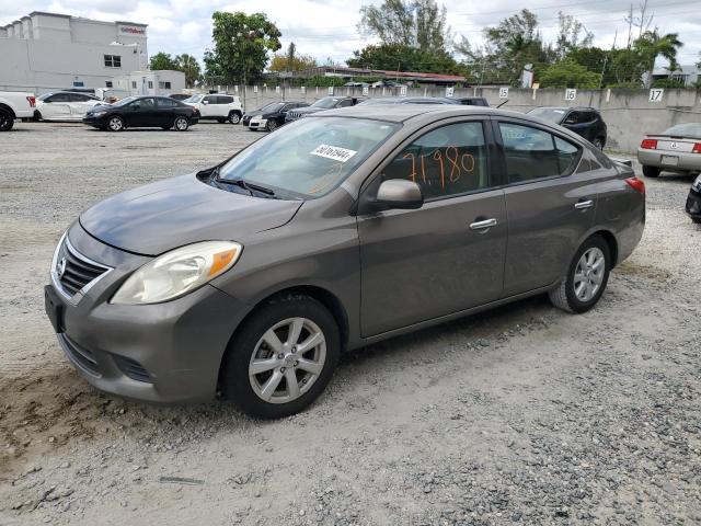 3N1CN7AP1EL853510 - 2014 NISSAN VERSA S GRAY photo 1