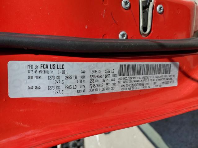 1C4PJMBX3KD103406 - 2019 JEEP CHEROKEE TRAILHAWK RED photo 14