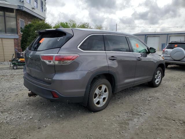 5TDJKRFH5FS124125 - 2015 TOYOTA HIGHLANDER XLE GRAY photo 3