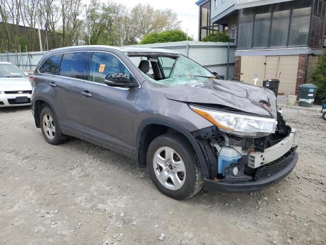 5TDJKRFH5FS124125 - 2015 TOYOTA HIGHLANDER XLE GRAY photo 4