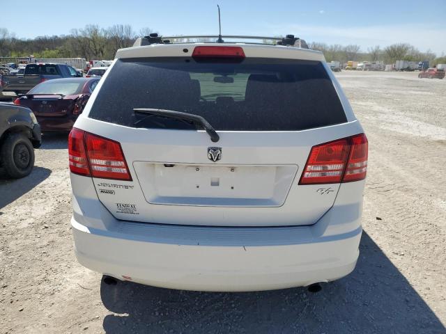 3D4GH67V79T240998 - 2009 DODGE JOURNEY R/T WHITE photo 6