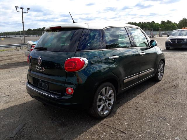 ZFBCFACH6EZ004739 - 2014 FIAT 500L LOUNGE GREEN photo 4