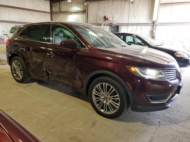 2LMPJ8LR3HBL17821 - 2017 LINCOLN MKX RESERVE برغندي صورة 4