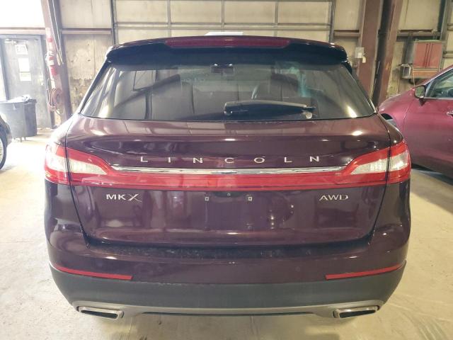 2LMPJ8LR3HBL17821 - 2017 LINCOLN MKX RESERVE برغندي صورة 6