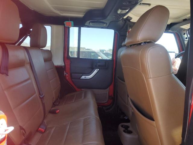 1C4BJWEG6CL105756 - 2012 JEEP WRANGLER U SAHARA RED photo 10