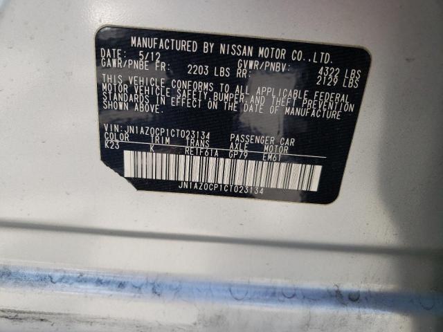 JN1AZ0CP1CT023134 - 2012 NISSAN LEAF SV SILVER photo 12