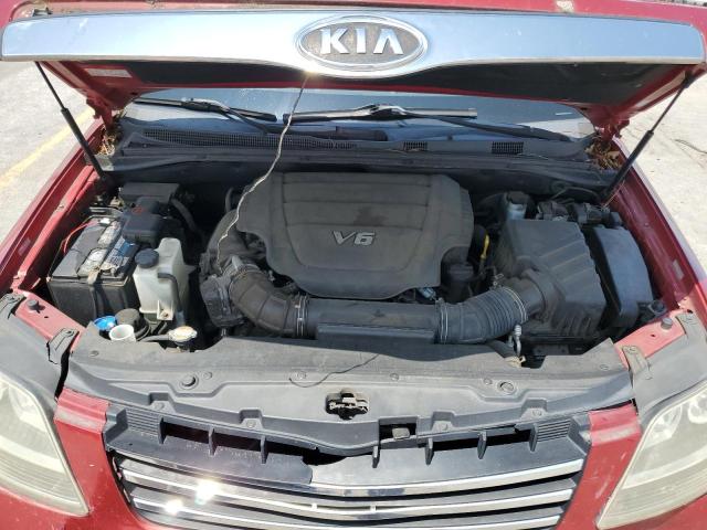 KNDJJ741095030743 - 2009 KIA BORREGO LX MAROON photo 12