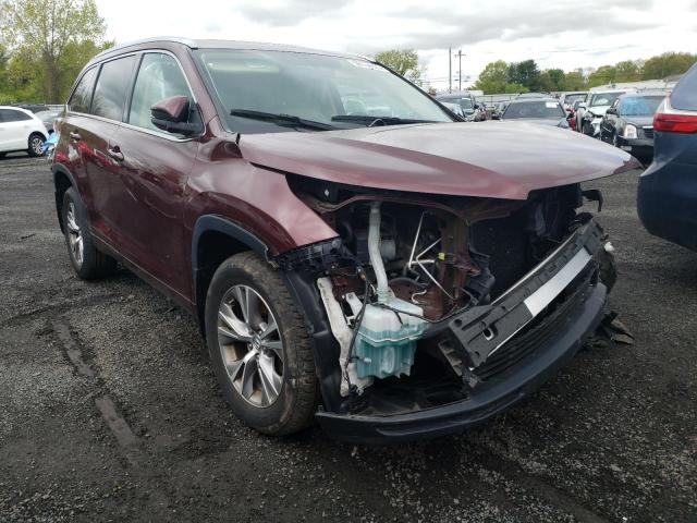 5TDJKRFH6FS210334 - 2015 TOYOTA HIGHLANDER XLE Tünd qırmızı foto 4