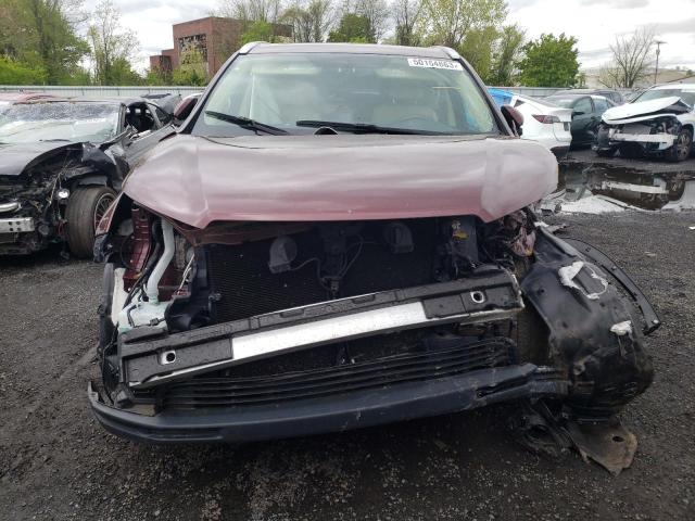 5TDJKRFH6FS210334 - 2015 TOYOTA HIGHLANDER XLE Tünd qırmızı foto 5