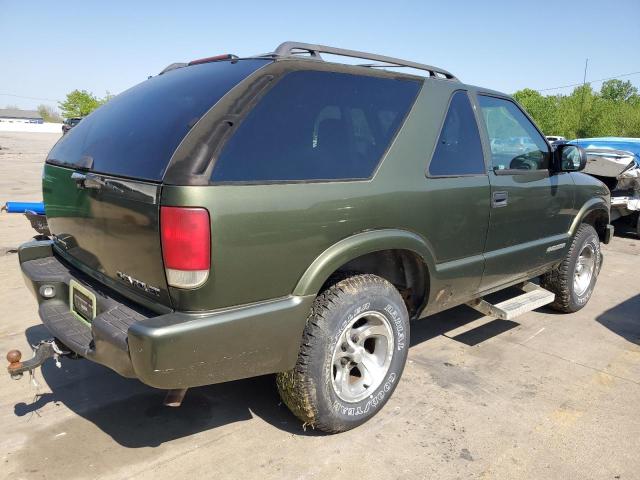 1GNCS18W6YK236763 - 2000 CHEVROLET BLAZER GREEN photo 3