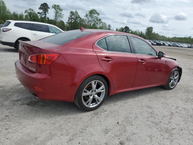 JTHBF5C20A5124032 - 2010 LEXUS IS 250 RED photo 3