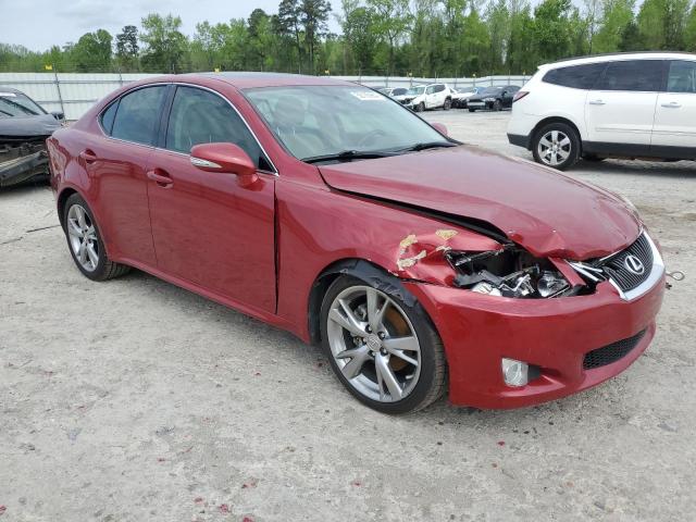 JTHBF5C20A5124032 - 2010 LEXUS IS 250 RED photo 4