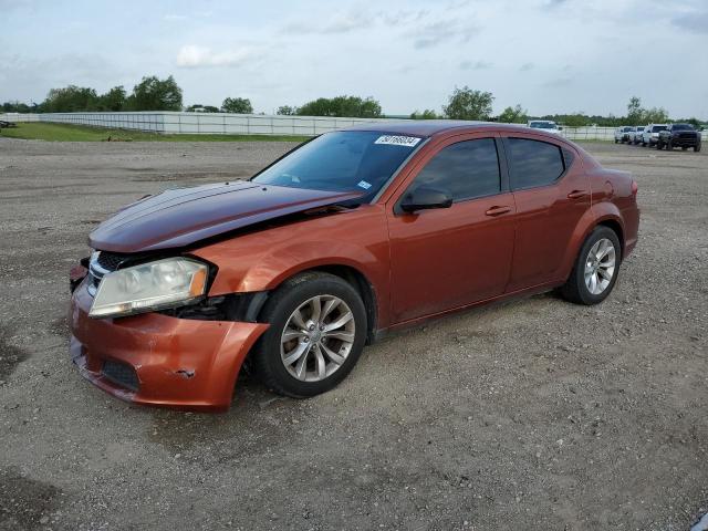 1C3CDZAB9CN188356 - 2012 DODGE AVENGER SE ORANGE photo 1