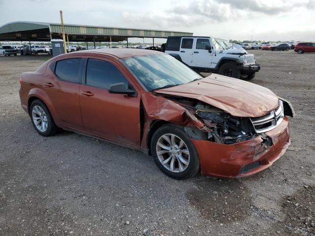 1C3CDZAB9CN188356 - 2012 DODGE AVENGER SE ORANGE photo 4