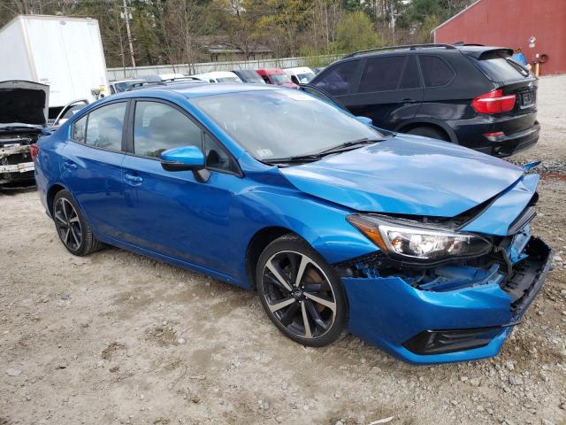 4S3GKAL68L3608348 - 2020 SUBARU IMPREZA SPORT BLUE photo 4