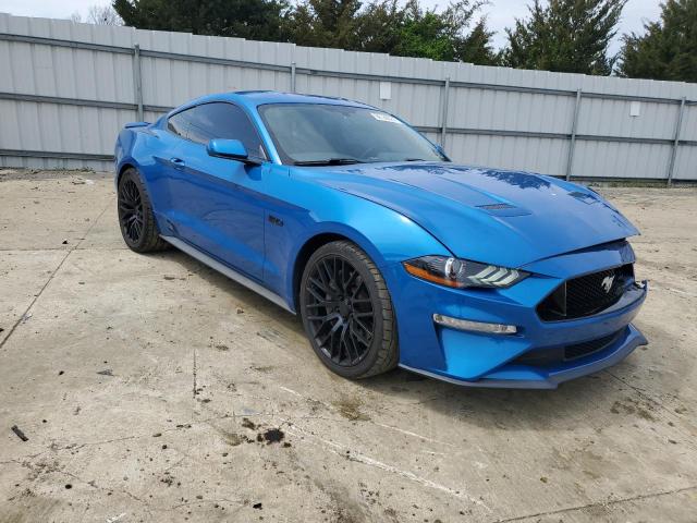 1FA6P8CF6K5191018 - 2019 FORD MUSTANG GT BLUE photo 4