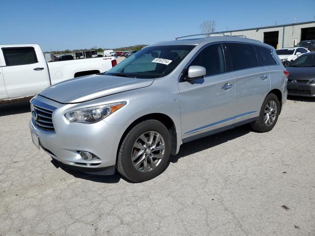 5N1AL0MM7EC522411 - 2014 INFINITI QX60 SILVER photo 1