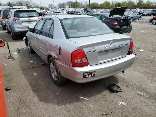 JM1BJ225130153890 - 2003 MAZDA PROTEGE DX SILVER photo 2