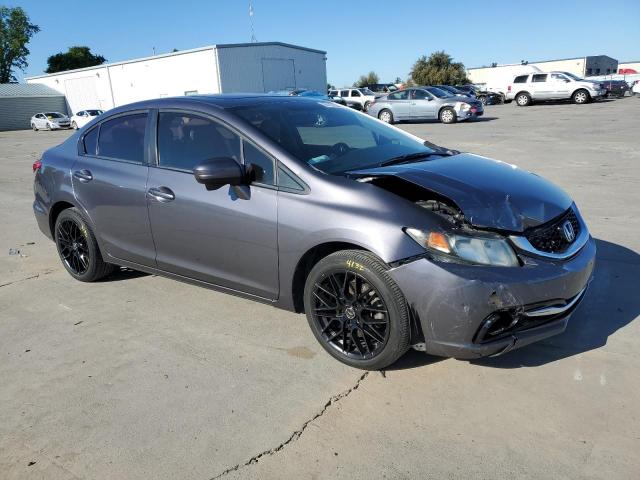 2HGFB2F98FH518479 - 2015 HONDA CIVIC EXL ნაცრისფერი ფოტო 4