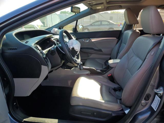 2HGFB2F98FH518479 - 2015 HONDA CIVIC EXL ნაცრისფერი ფოტო 7