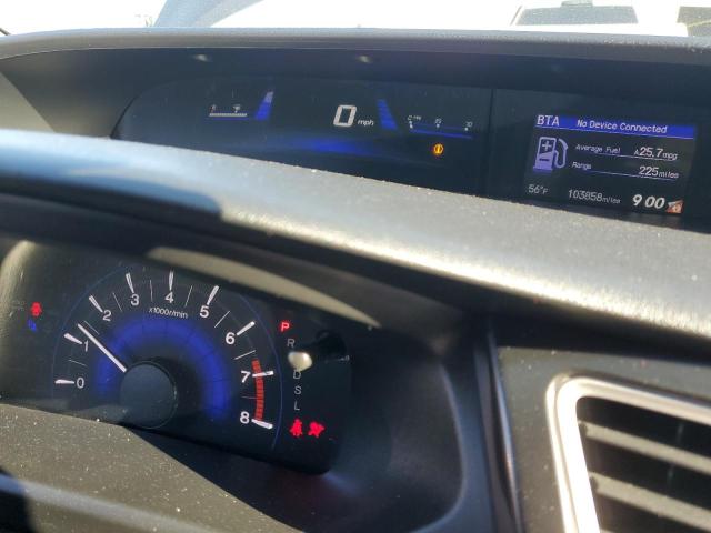 2HGFB2F98FH518479 - 2015 HONDA CIVIC EXL ნაცრისფერი ფოტო 9