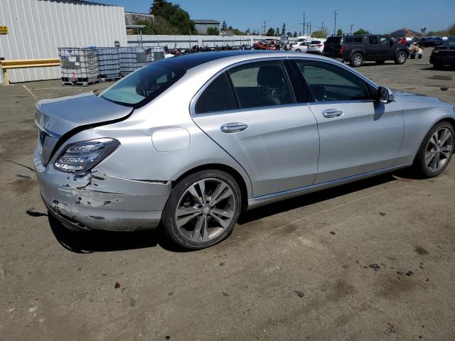 55SWF4JB5GU174950 - 2016 MERCEDES-BENZ C 300 SILVER photo 3