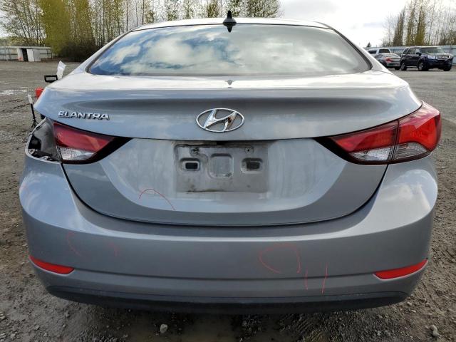 KMHDH4AE6FU423965 - 2015 HYUNDAI ELANTRA SE GRAY photo 6