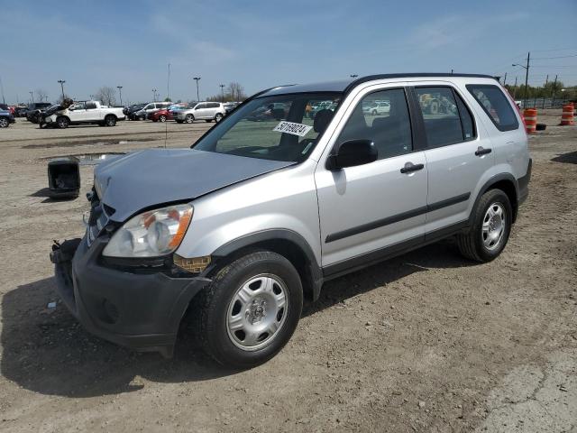 JHLRD78506C060147 - 2006 HONDA CR-V LX SILVER photo 1