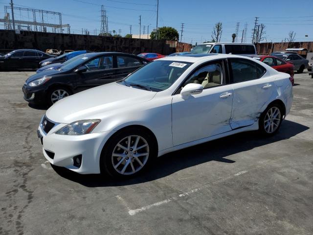 JTHBF5C26B2101227 - 2011 LEXUS IS 250 WHITE photo 1