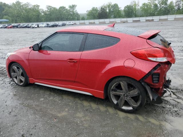 KMHTC6AE2FU239922 - 2015 HYUNDAI VELOSTER TURBO RED photo 2