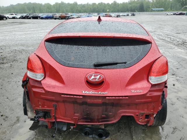 KMHTC6AE2FU239922 - 2015 HYUNDAI VELOSTER TURBO RED photo 6