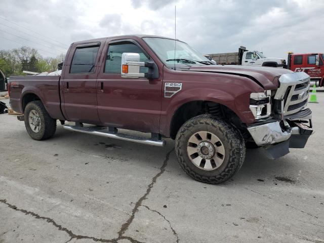 1FTSW2BR1AEB31070 - 2010 FORD F250 SUPER DUTY MAROON photo 4