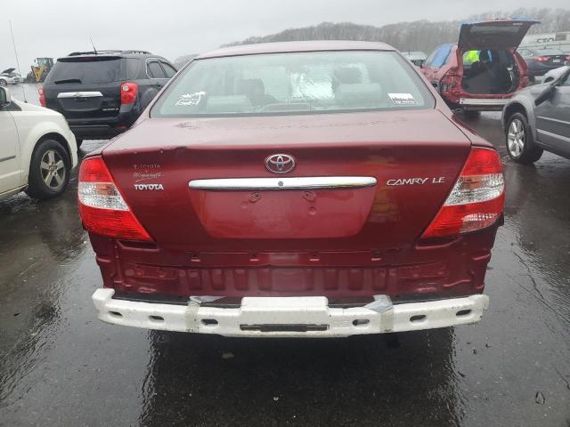 4T1BE32K53U208622 - 2003 TOYOTA CAMRY LE RED photo 6