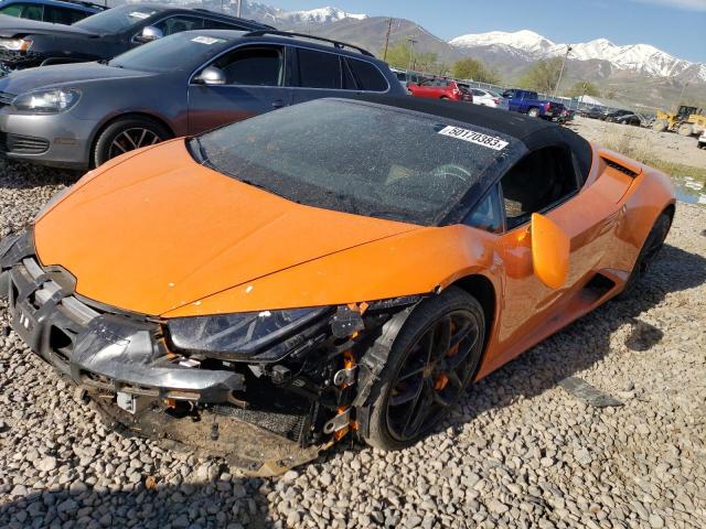 ZHWUR2ZF3JLA08596 - 2018 LAMBORGHINI HURACAN ORANGE photo 1