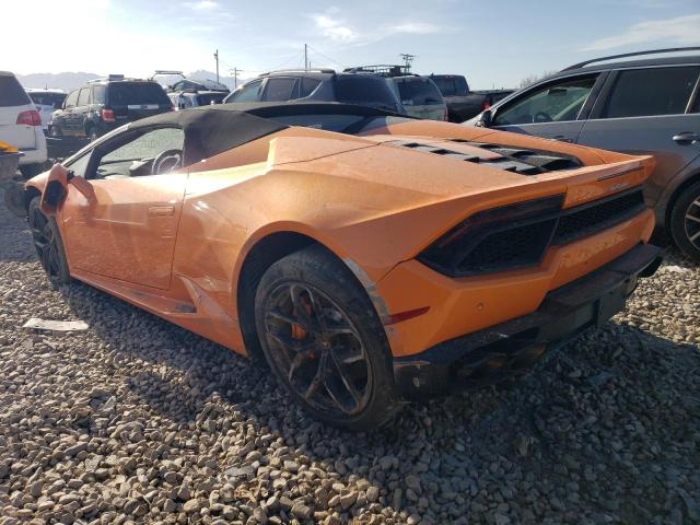 ZHWUR2ZF3JLA08596 - 2018 LAMBORGHINI HURACAN ORANGE photo 2