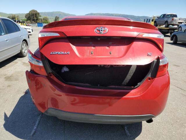 2T1BURHE4EC102769 - 2014 TOYOTA COROLLA L RED photo 6