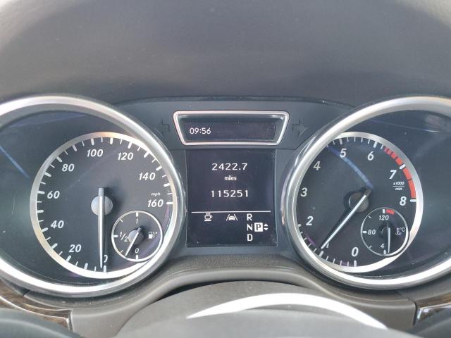 4JGDA5HBXCA033146 - 2012 MERCEDES-BENZ ML 350 4MATIC BLACK photo 9