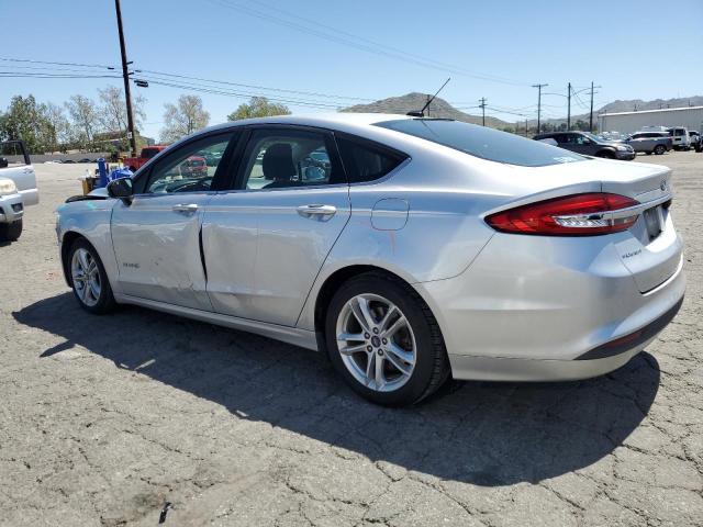 3FA6P0LU1JR221683 - 2018 FORD FUSION SE HYBRID SILVER photo 2