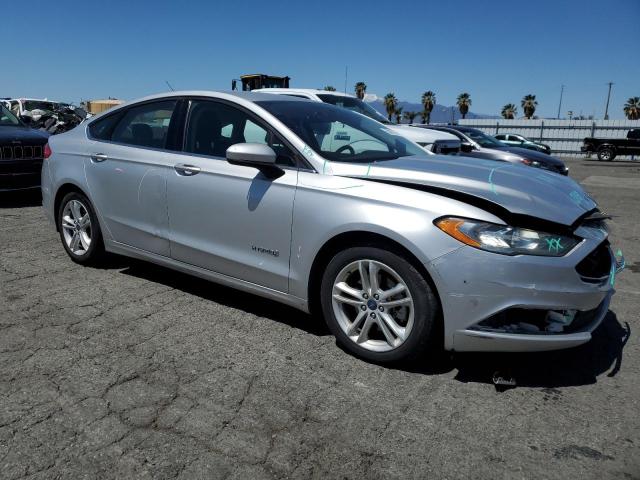 3FA6P0LU1JR221683 - 2018 FORD FUSION SE HYBRID SILVER photo 4