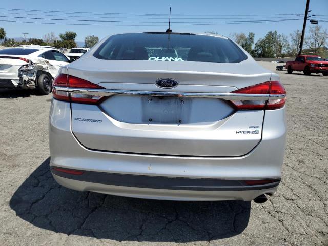 3FA6P0LU1JR221683 - 2018 FORD FUSION SE HYBRID SILVER photo 6