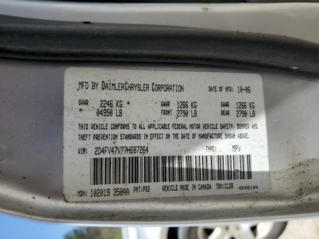 2D4FV47V77H687264 - 2007 DODGE MAGNUM SXT SILVER photo 12