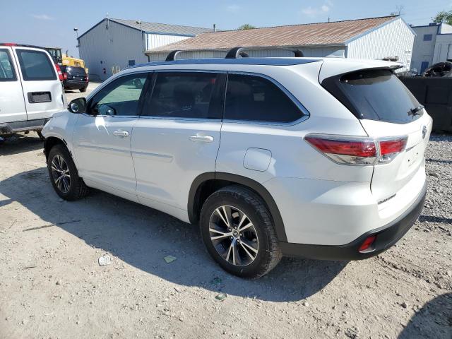 5TDKKRFH0GS174825 - 2016 TOYOTA HIGHLANDER XLE WHITE photo 2