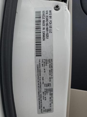 2C4RC1BG1NR115251 - 2022 CHRYSLER PACIFICA TOURING L WHITE photo 13