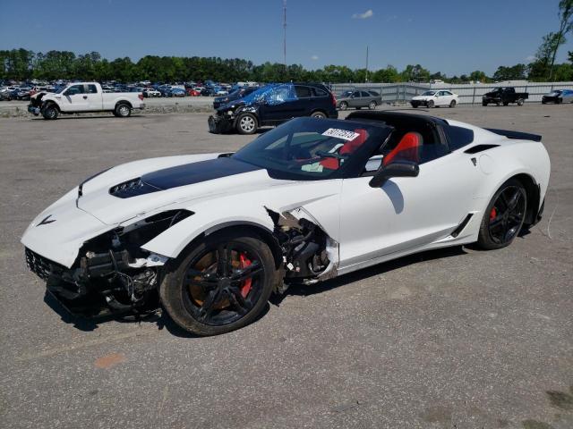 1G1YS2D6XJ5601419 - 2018 CHEVROLET CORVETTE Z06 2LZ WHITE photo 1