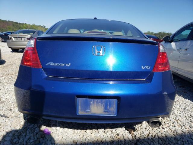 1HGCS22859A003944 - 2009 HONDA ACCORD EXL BLUE photo 6