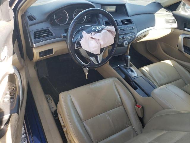 1HGCS22859A003944 - 2009 HONDA ACCORD EXL BLUE photo 8