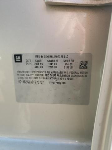 1G11C5SL3EF273737 - 2014 CHEVROLET MALIBU 1LT TAN photo 12