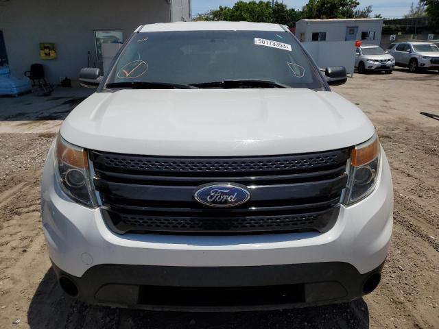 1FM5K8AR2FGA47134 - 2015 FORD EXPLORER POLICE INTERCEPTOR WHITE photo 5