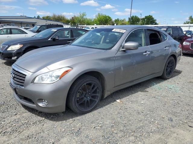 JN1EY1AP7CM910969 - 2012 INFINITI M35H GRAY photo 1