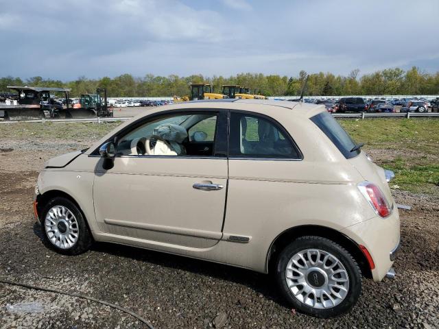 3C3CFFCR9CT352479 - 2012 FIAT 500 LOUNGE CREAM photo 2